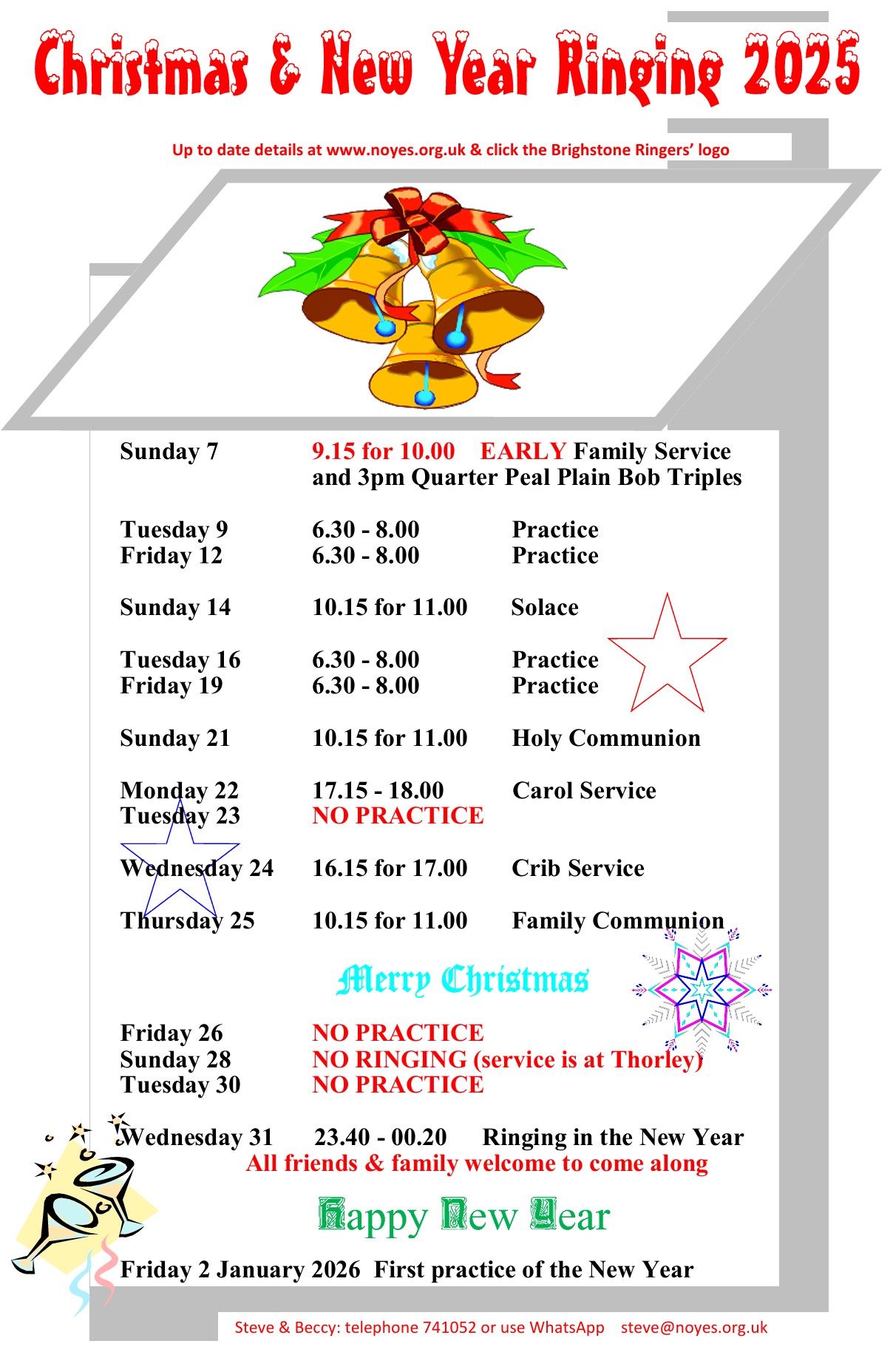 Christmas ringing (press to download PDF)