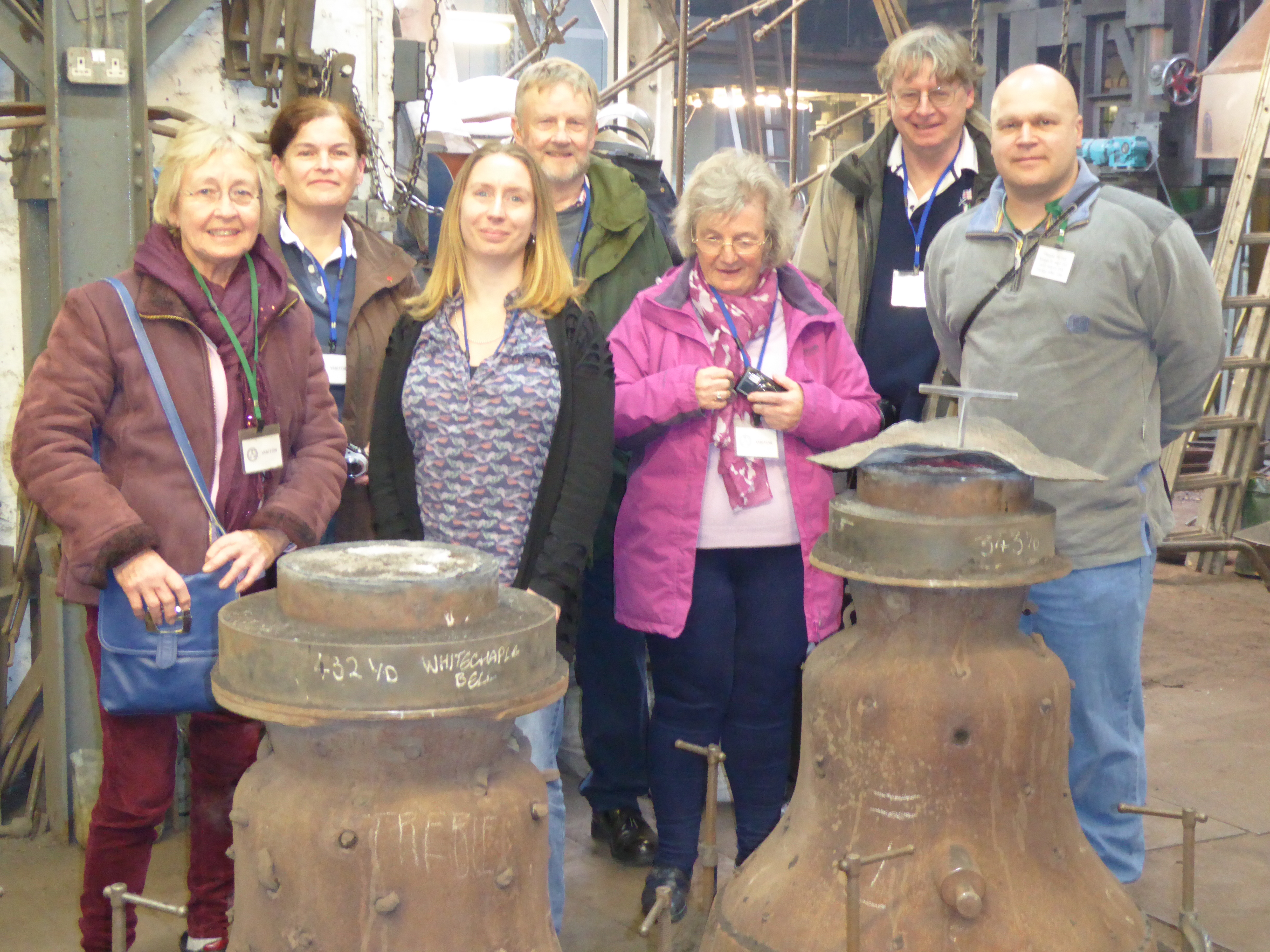 Happy Brighstone ringers with the two new bells